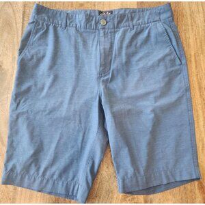 Faherty All Day Shorts Mens 33 Blue Lightweight Quick Dry Casual Summer Chino